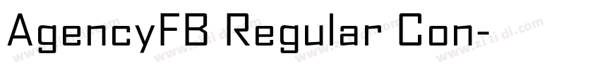 AgencyFB Regular Con字体转换